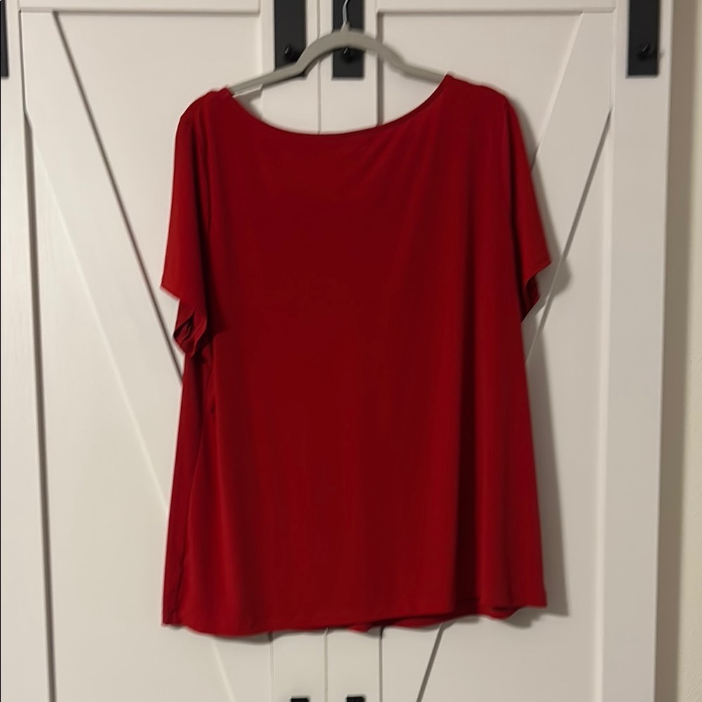 Red Women's Top - Picture 3 of 3